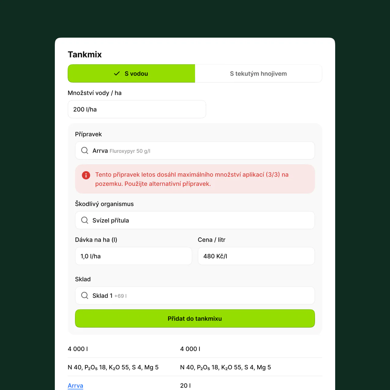 Propojení s portálem Můj Agroscan